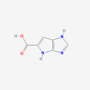 molecular formula C6H5N3O2 B11923113 3,4-Dihydropyrrolo[2,3-d]imidazole-5-carboxylic acid 