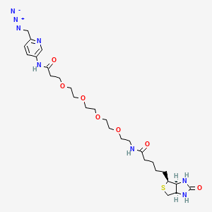 molecular formula C27H42N8O7S B1192317 Biotin-PEG4-Picolyl azide 
