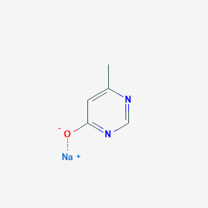 molecular formula C5H5N2NaO B11923216 Sodium 6-methylpyrimidin-4-olate 