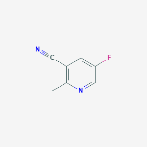 molecular formula C7H5FN2 B11923229 5-Fluoro-2-methylnicotinonitrile 