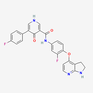 molecular formula C25H18F2N4O3 B1192325 BPI-9016M 