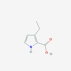 molecular formula C7H9NO2 B11923264 3-ethyl-1H-pyrrole-2-carboxylic acid 