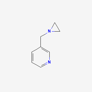 molecular formula C8H10N2 B11923331 3-(Aziridin-1-ylmethyl)pyridine 
