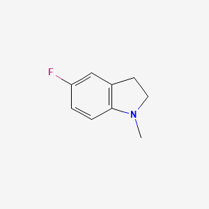 molecular formula C9H10FN B11923397 5-Fluoro-1-methylindoline 