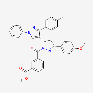 molecular formula C34H28N4O4 B1192356 BTT-266 
