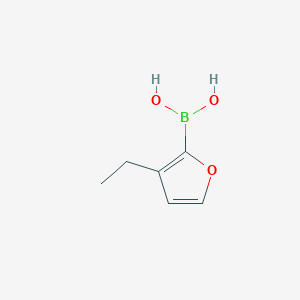 molecular formula C6H9BO3 B11923574 (3-Ethylfuran-2-yl)boronic acid 