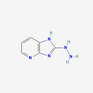 molecular formula C6H7N5 B11923584 2-Hydrazinyl-3H-imidazo[4,5-b]pyridine 