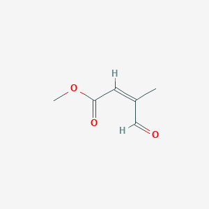 molecular formula C6H8O3 B11923605 (Z)-Methyl 3-methyl-4-oxobut-2-enoate 