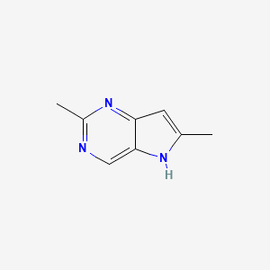 molecular formula C8H9N3 B11923622 2,6-dimethyl-5H-pyrrolo[3,2-d]pyrimidine 