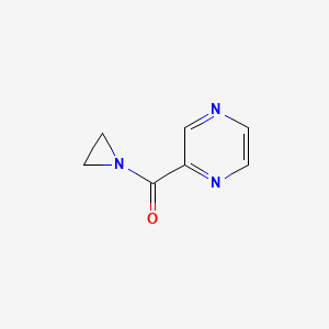 molecular formula C7H7N3O B11923625 Aziridin-1-yl(pyrazin-2-yl)methanone CAS No. 73058-38-5