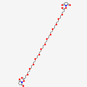 molecular formula C38H64N2O21 B1192365 Bis-PEG13-NHS ester 