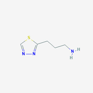 molecular formula C5H9N3S B11923663 3-(1,3,4-Thiadiazol-2-yl)propan-1-amine 