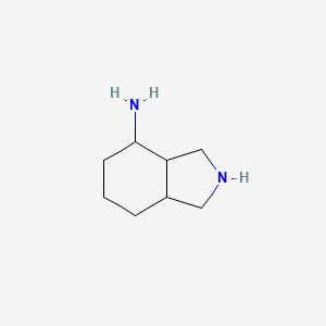 molecular formula C8H16N2 B11923726 Octahydro-1H-isoindol-4-amine 