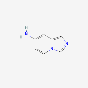 molecular formula C7H7N3 B11923768 Imidazo[1,5-a]pyridin-7-amine 