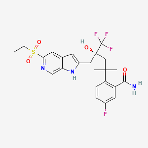 molecular formula C23H25F4N3O4S B1192377 BI 653048 CAS No. 1198784-72-3