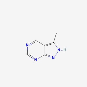 molecular formula C6H6N4 B11923776 3-Methyl-1H-pyrazolo[3,4-d]pyrimidine 