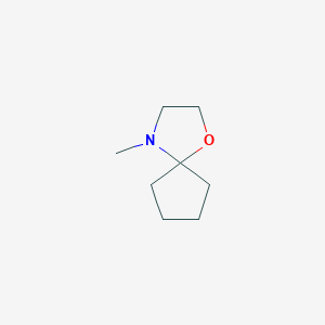 molecular formula C8H15NO B11923806 4-Methyl-1-oxa-4-azaspiro[4.4]nonane CAS No. 90204-34-5