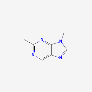 molecular formula C7H8N4 B11923855 2,9-Dimethyl-9H-purine 