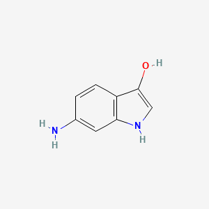 molecular formula C8H8N2O B11923863 6-Amino-1H-indol-3-ol 