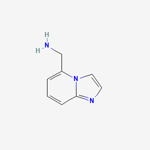molecular formula C8H9N3 B11923885 Imidazo[1,2-A]pyridin-5-ylmethanamine 