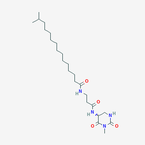 molecular formula C21H39N3O3 B1192393 Biemamide A 