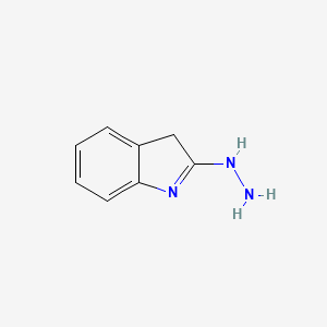molecular formula C8H9N3 B11923931 2-Hydrazinyl-3H-indole 