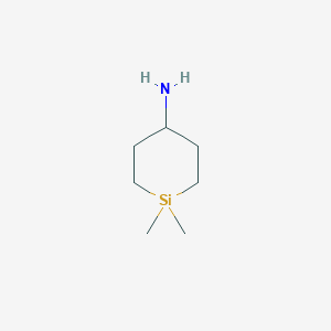 molecular formula C7H17NSi B11923944 1,1-Dimethylsilinan-4-amine 