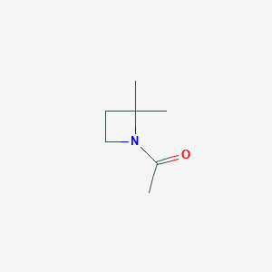 molecular formula C7H13NO B11923960 1-(2,2-Dimethylazetidin-1-yl)ethan-1-one CAS No. 61495-95-2