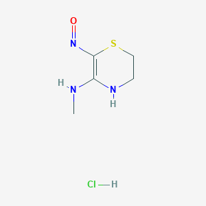 5,6-Dihydro-3-(methylamino)-2H-1,4-thiazin-2-one Oxime Hydrochloride