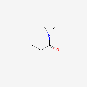 molecular formula C6H11NO B11924155 1-(Aziridin-1-yl)-2-methylpropan-1-one CAS No. 20286-12-8