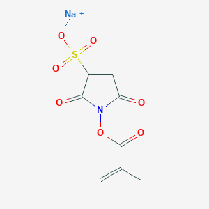 molecular formula C8H8NNaO7S B11924168 Sodium 1-(methacryloyloxy)-2,5-dioxopyrrolidine-3-sulfonate 