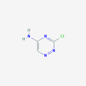 molecular formula C3H3ClN4 B11924188 3-Chloro-1,2,4-triazin-5-amine 