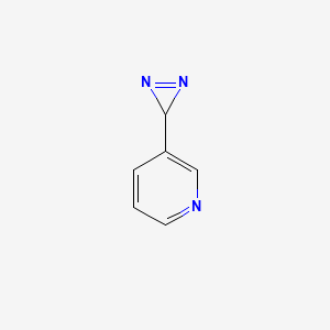 molecular formula C6H5N3 B11924239 3-(3H-Diazirin-3-yl)pyridine 