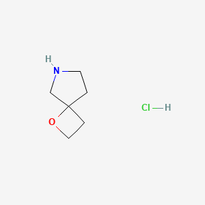 molecular formula C6H12ClNO B11924326 1-Oxa-6-azaspiro[3.4]octane hydrochloride 