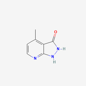 molecular formula C7H7N3O B11924413 4-Methyl-1H-pyrazolo[3,4-b]pyridin-3(2H)-one CAS No. 28491-62-5