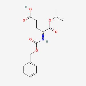 molecular formula C16H21NO6 B11924421 (S)-4-(((Benzyloxy)carbonyl)amino)-5-isopropoxy-5-oxopentanoic acid 
