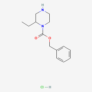 molecular formula C14H21ClN2O2 B11924486 Benzyl 2-ethylpiperazine-1-carboxylate hydrochloride CAS No. 1179362-12-9