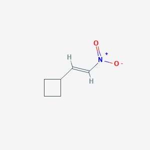 molecular formula C6H9NO2 B11924525 (2-Nitrovinyl)cyclobutane 