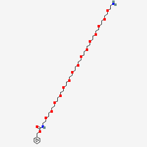 molecular formula C40H74N2O17 B1192455 Cbz-N-PEG15-amine 