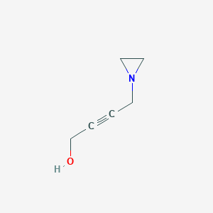 molecular formula C6H9NO B11924628 4-(Aziridin-1-YL)but-2-YN-1-OL 