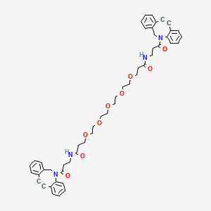 molecular formula C50H54N4O9 B1192463 Dbco-peg5-dbco 