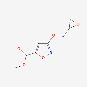 molecular formula C8H9NO5 B11924667 Methyl 3-(oxiran-2-ylmethoxy)isoxazole-5-carboxylate 