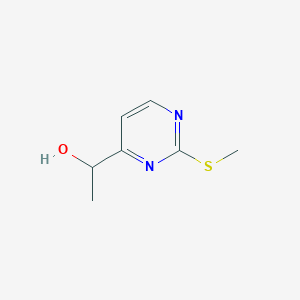 molecular formula C7H10N2OS B11924682 1-(2-(Methylthio)pyrimidin-4-yl)ethanol CAS No. 910112-38-8