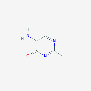 molecular formula C5H7N3O B11924688 5-amino-2-methylpyrimidin-4(5H)-one 