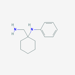 molecular formula C13H20N2 B119247 N-[1-(aminomethyl)cyclohexyl]-N-phenylamine CAS No. 143538-87-8