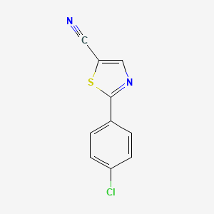 molecular formula C10H5ClN2S B11924720 2-(4-Chlorophenyl)thiazole-5-carbonitrile CAS No. 1369251-28-4