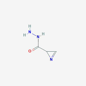 molecular formula C3H5N3O B11924726 2H-Azirine-2-carbohydrazide CAS No. 89176-15-8