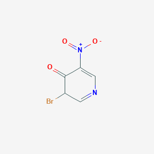 molecular formula C5H3BrN2O3 B11924782 3-Bromo-5-nitro-4-pyridone 