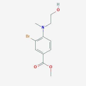 molecular formula C11H14BrNO3 B11924804 Methyl 3-bromo-4-((2-hydroxyethyl)(methyl)amino)benzoate CAS No. 1131594-33-6