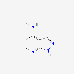 molecular formula C7H8N4 B11924863 N-Methyl-1H-pyrazolo[3,4-b]pyridin-4-amine CAS No. 856859-52-4
